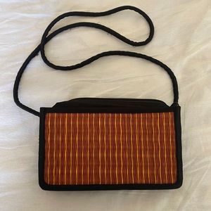 Vintage Caning crossbody bag made in Cambodia